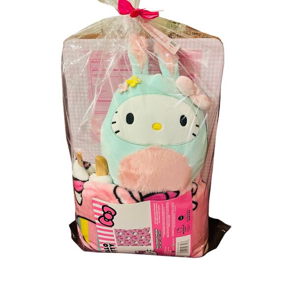 Hello Kitty Easter bundle 40x50 hello Easter baby throw hello kitty bunny squish - Picture 2 of 3